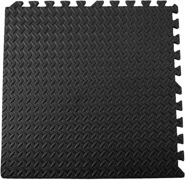 IRIS Interlocking Floor Mat (1mX1m) Protective Floor Workout Mat Black 25 mm Exercise & Gym Mat