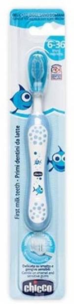Chicco First Milk Teeth Blue 6-36M Soft Toothbrush Extra Soft Toothbrush