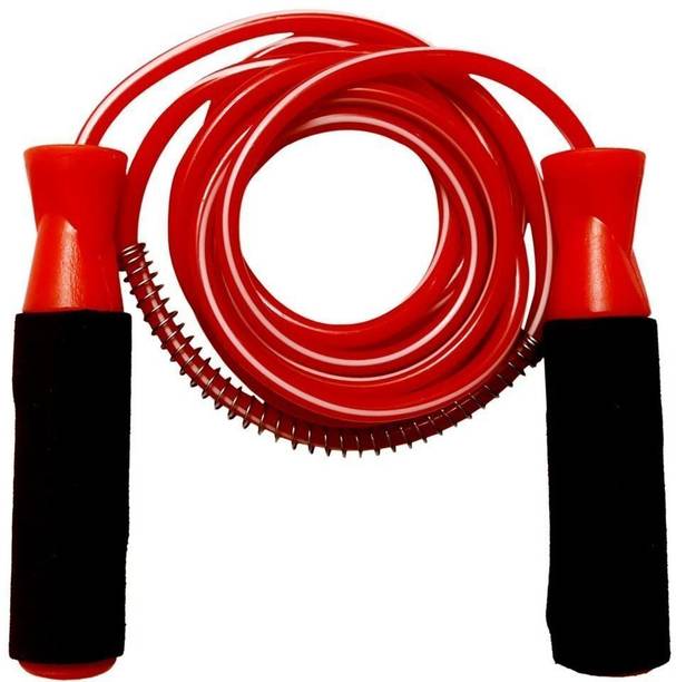 Tucker Jumping Skipping Rope for Gym Training, Exercise and Workout man woman foam handle Ball Bearing Skipping Rope