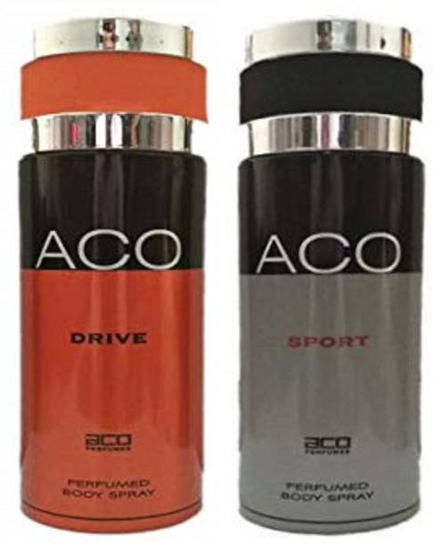 aco Drive and Sport Perfumed Body Spray 200ML Each (Pack of 2) Body Spray  -  For Men & Women