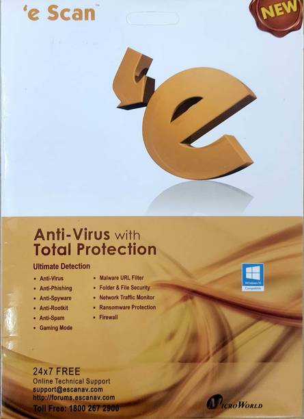ESCAN Anti-virus 1.0 User 1 Year