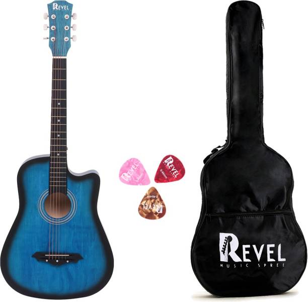 REVEL RVL-38C-LGP-BLS Acoustic Guitar Linden Wood Ebony Right Hand Orientation