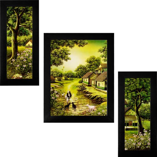 Indianara Village 1818 Digital Reprint 16 inch x 12 inch Painting