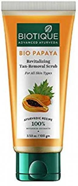 BIOTIQUE bio papaya tan removal scrub 100gm Scrub