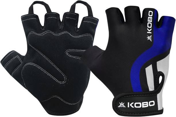 KOBO WTG-26-LARGE Weight Lifting Gym Gloves Hand Protector For Fitness Training Gym & Fitness Gloves