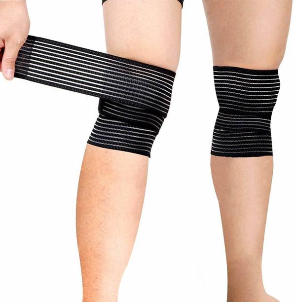 Leosportz (1pair) Weight Lifting, Gym Workout, Cross Training Knee Straps for Squats Knee Support