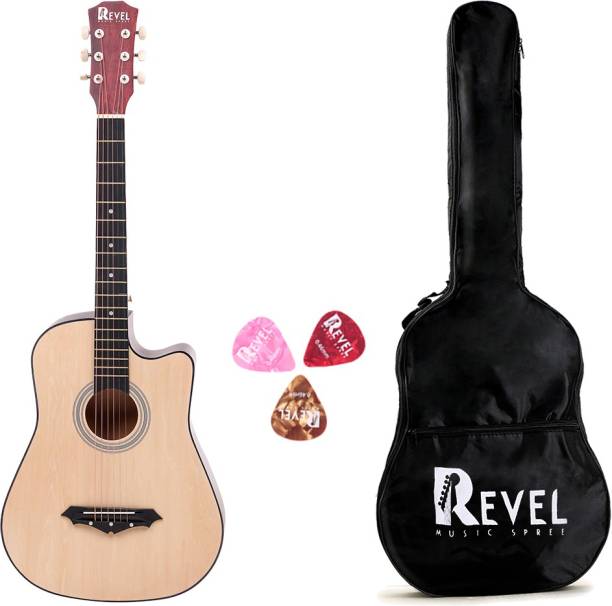 REVEL RVL-38C-LGP-NT Acoustic Guitar Linden Wood Ebony Right Hand Orientation