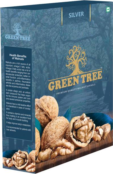 Green Tree SILVER PREMIUM WALNUT KERNELS (Akhrot) Pack of 1 Walnuts