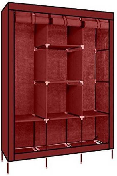 MEZIRE 6 + 2 Shelves 3 Door 88130 (PP) PP Collapsible Wardrobe