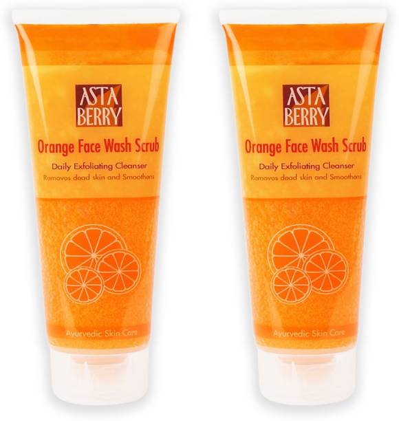 ASTABERRY Orange  Scrub 100ml (Pack of 2) Face Wash