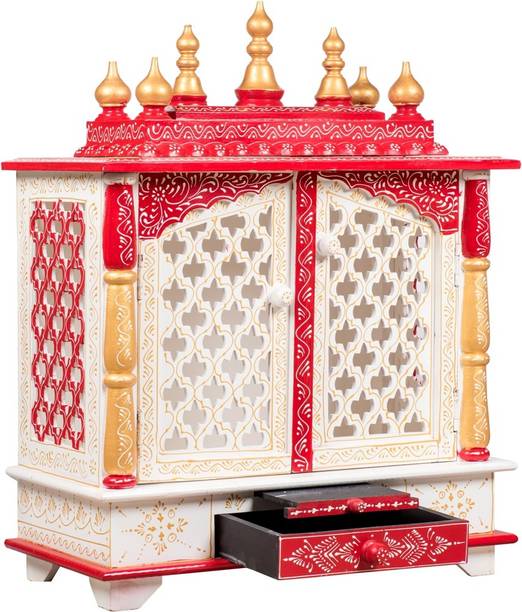 FurniGully Mandir Temple for Home Pooja, Arti Solid Wood Home Temple Solid Wood Home Temple Solid Wood Home Temple