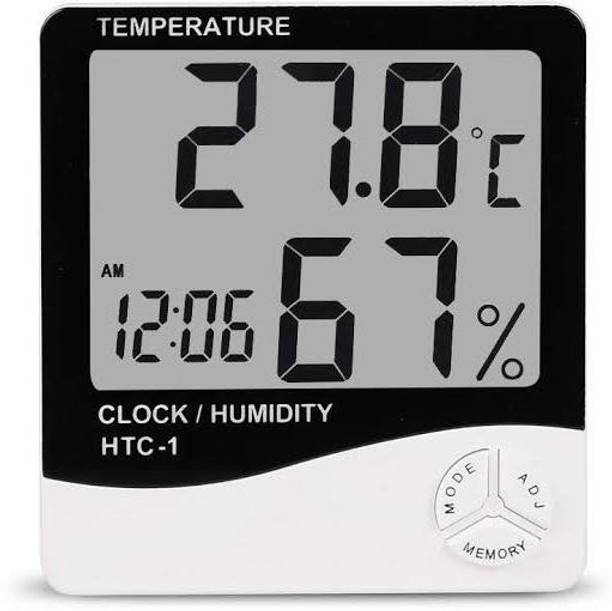 The greenland mushroom Digital Hygrometer Thermometer Humidity Meter with Clock LCD Display HTC-01 CLOCK/ HUMIDITY TEMPERATURE METER Hydrometer