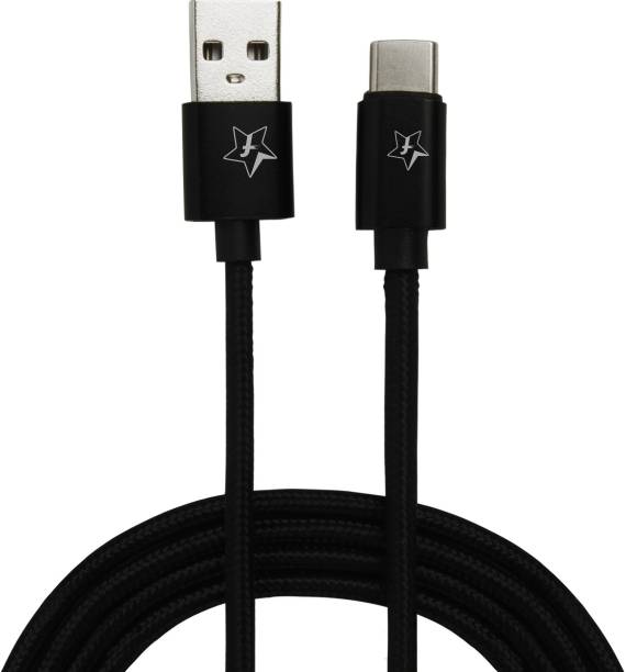 Flipkart SmartBuy ACRBB1M01 1 m Braided Type C Cable (Compatible with Mobile, Tablet, Black, Sync and Charge Cable)