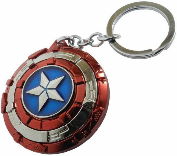 Raj Metal Avengers Superhero Captain America Shield Key Chain   Key Chain