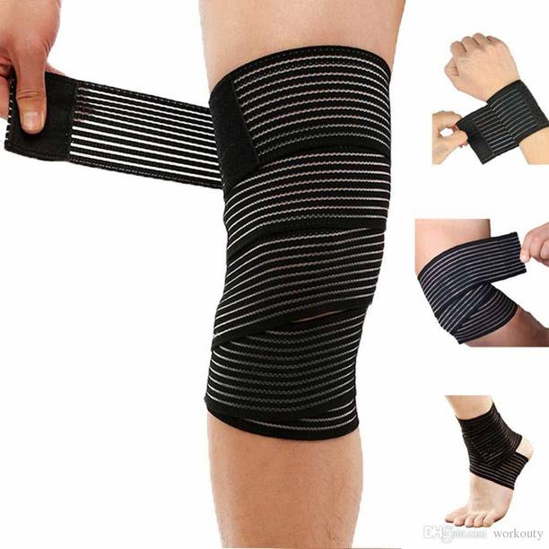 Leosportz Weightlifting sports knee brace wraps winding compression knee support Knee Support