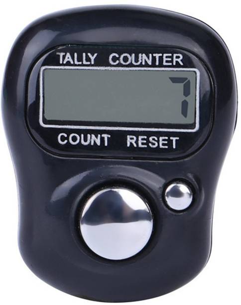 Voltegic ™ Electronic LCD Tasbih Finger Tally Counter Islamic Zikr Islam Muslim Hand Ring Counters Multi Color Mini Held Case Resettable Mechanical Manual Clicker Number Lap Tracker Random Counting Digital Tally Counter