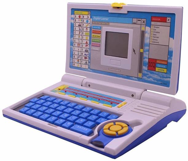 Kmc kidoz Laptop Learner EDUCTAINAL Laptop 20 Activities & Games Fun Laptop Notebook Computer Toy for Kids-Blue (Best Leaner Laptop).