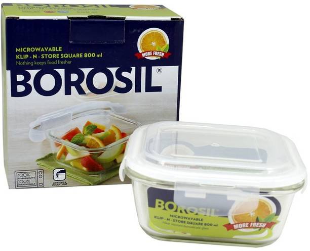 बोरोसिल Klip n Store Lunch Box Square 520ml 1 कंटेनर लंच बॉक्स