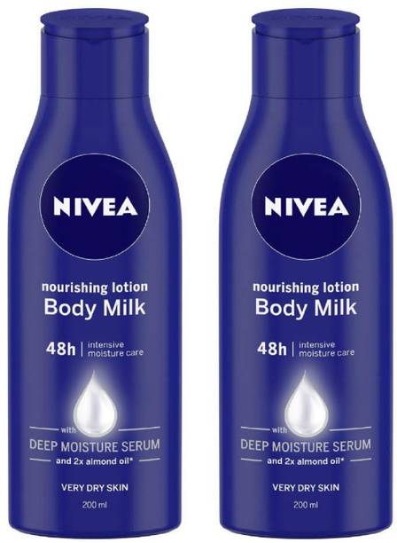 NIVEA Body Lotion( 2 Pc x 200 ml) ( Body Milk ) Deep Moisture