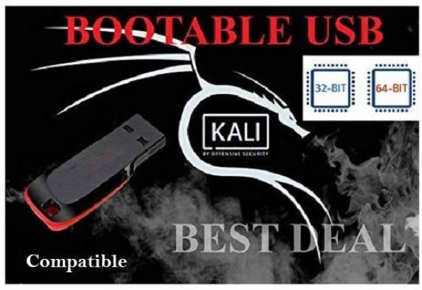 Kali linux Kali Linux 2019.4 64 Bit Live Bootable Installation 16 GB PenDrive Free Open Source Software with Free Updates Unlimited Installations Free security and maintenance updates