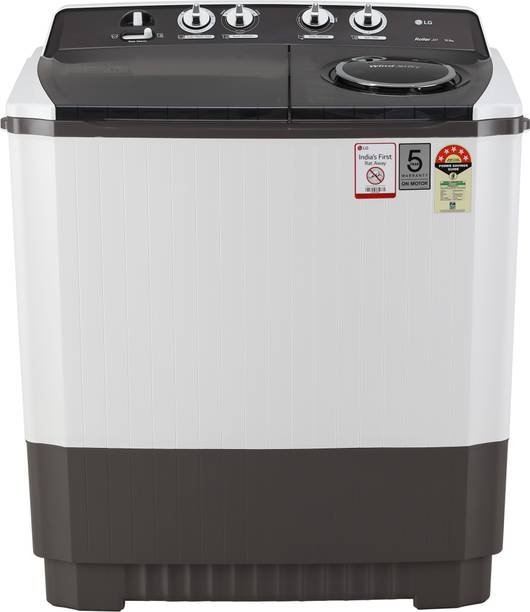 LG 10 kg 5 Star Rating Semi Automatic Top Load Grey, White