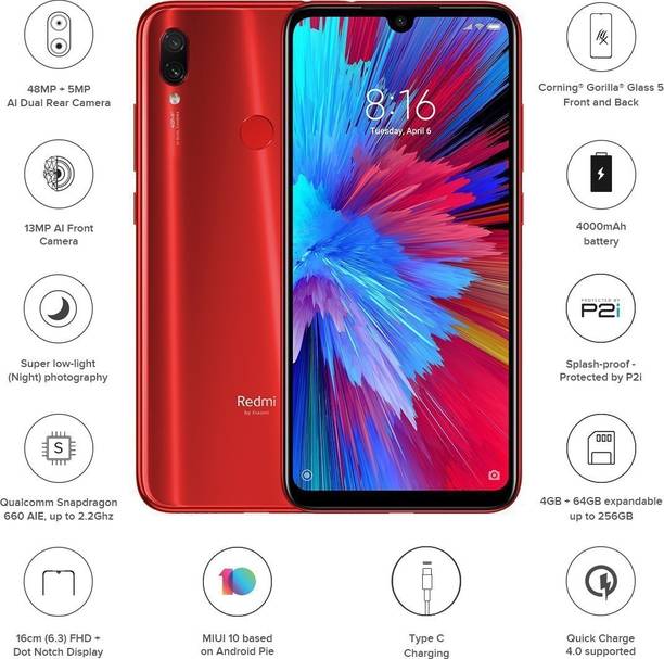 Redmi Note 7S (Ruby Red, 64 GB)