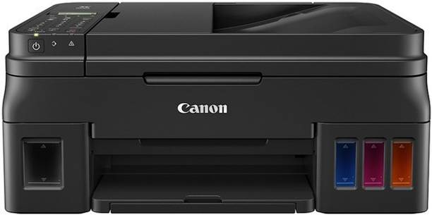 Canon Pixma G4010 All in One Multi-function WiFi Color Ink Tank Printer (Color Page Cost: 0.21 Rs. | Black Page Cost: 0.08 Rs. | Borderless Printing)