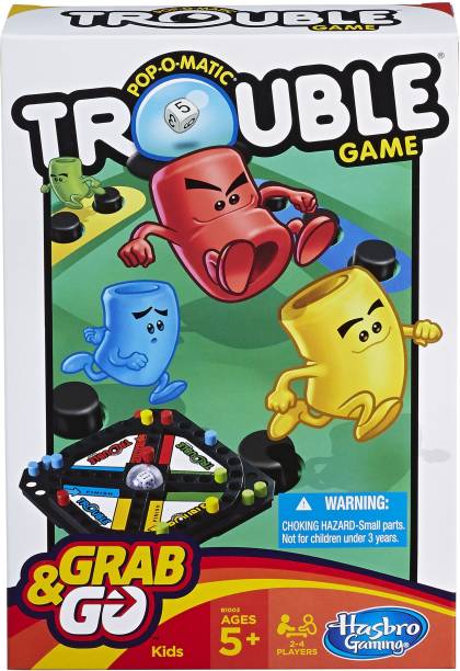 HASBRO GAMING TROUBLE GRAB AND GO Strategy & War Games Board Game