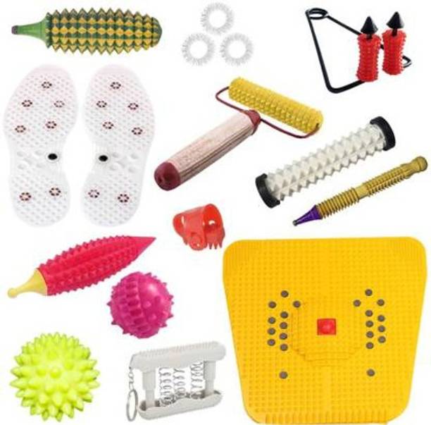 NP NAVEEN PLASTIC KI-751 Acupressure Mat With Massager Tools Combo Massager