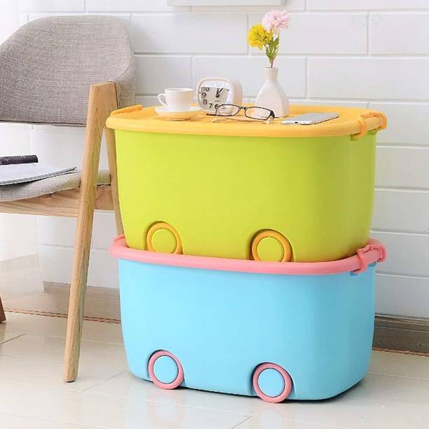 GRACIOUS MART Toy storange box with Lid, BinsBaskets for Kids, Boys, Girls, Nursery, Playroom. Storage Box