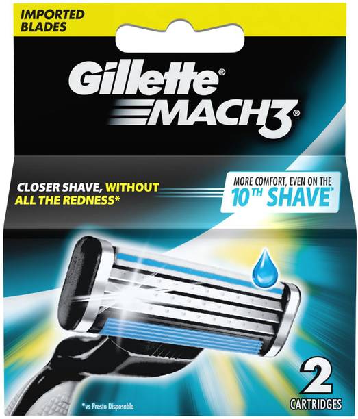 Gillette Mach 3 Manual Shaving Razor Blades - 2s Pack (Cartridge)