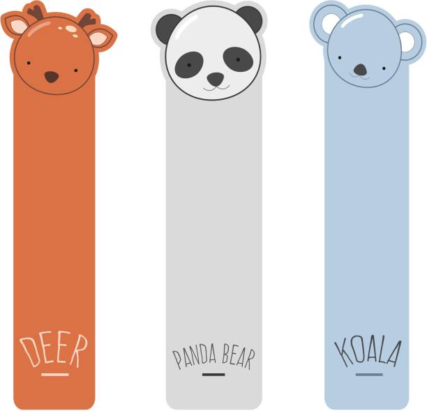 Macro Animal faced bookmark set of 3 Bookmark Bookmark
