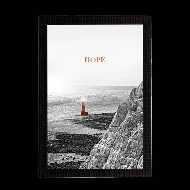 eCraftIndia Hope Theme Satin Matt Texture UV Ink 14 inch x 10 inch Painting