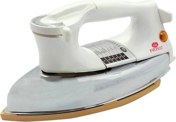 EVEREST Plancha Dry Iron Box Gold Plated Consumes 1000 W 1000 W Dry Iron