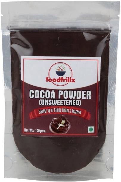 foodfrillz Premium Cocoa Powder (Dark) Malaysian Variety 100 g Cocoa Powder