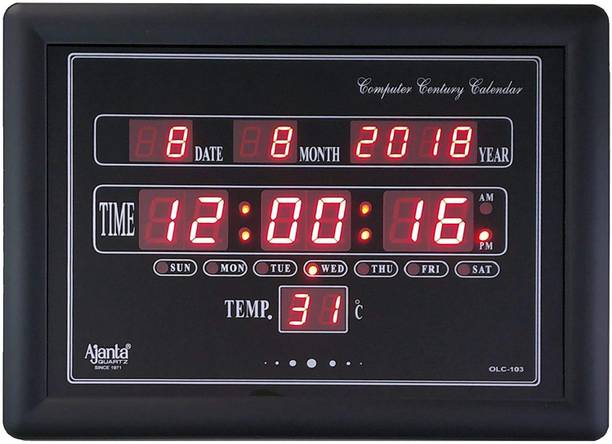 AJANTA Digital 30 cm X 40 cm Wall Clock