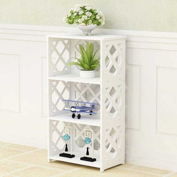 SS ARTS Decorative Home Office Display Shelf Engineered Wood Open Book Shelf