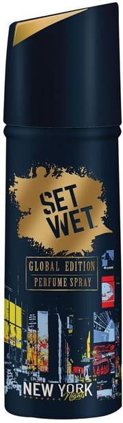 SET WET Global Edition New York Nights Perfume Body Spray  -  For Men