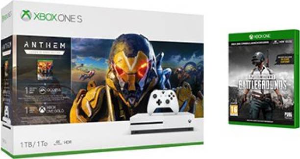 MICROSOFT Xbox One S 1 TB with Anthem Legion of Dawn, Player Unknown's Battlegrounds