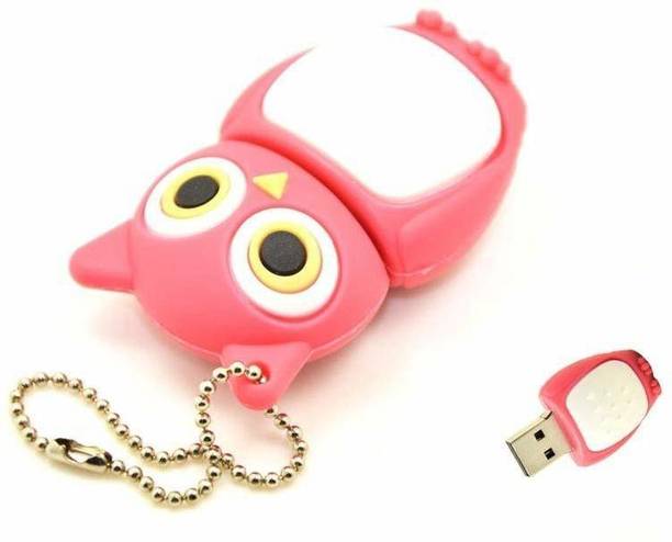 Tobo 16GB Owl Pink Pendrive 64 Pen Drive Compatible with Laptop, Television, Desktop Computer USB 2.0 Rubber Case