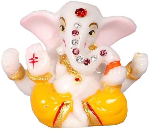 S A Gifts Lord Ganesh Car Dashboard Hindu God Idol Showpiece Decorative Showpiece  -  10 cm