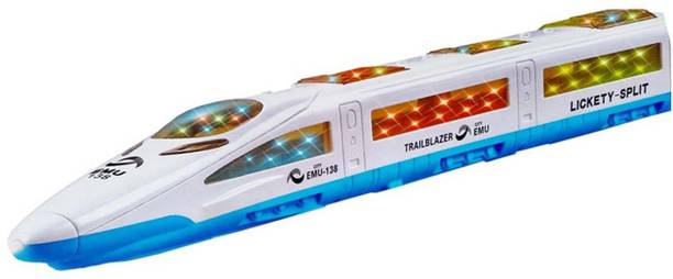 Goyal's High Speed Bullet Train for Kids with 3D Flashing Lights & Funny Musical Sounds