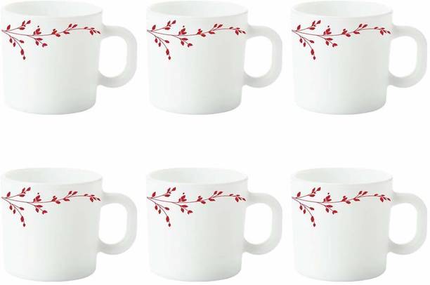 Larah by Borosil Vintage Tea/Coffees, Bone-Ash Free, Crockery Set Opalware Coffee Mug