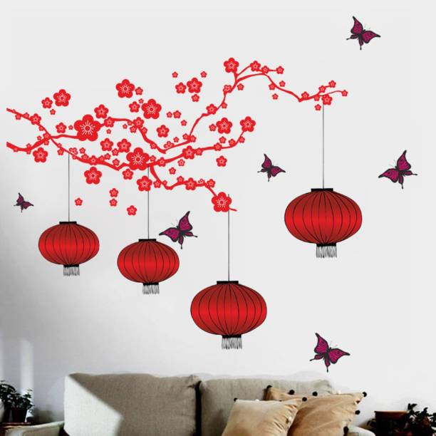 Aquire 175 cm Chinese Lamps in RED - Double Sheet 6980 Self Adhesive Sticker
