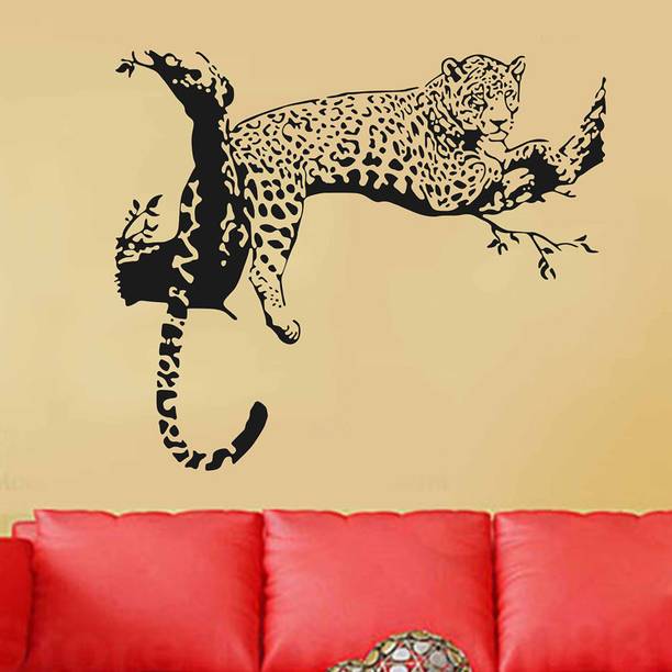Aquire 70 cm Wall Animal Design Leopard On Branch Sofa Backdrop Self Adhesive Sticker