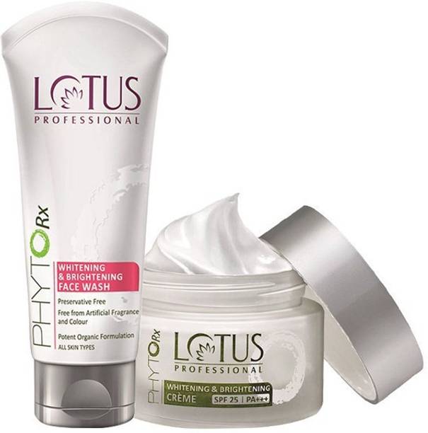 LOTUS Professional Combo Phyto-Rx Whitening & Brightening Day Crème_50g & Face Wash_80g