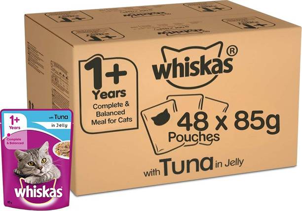 Whiskas (1+Year) Tuna 4.08 kg (48x0.09 kg) Wet Adult Cat Food