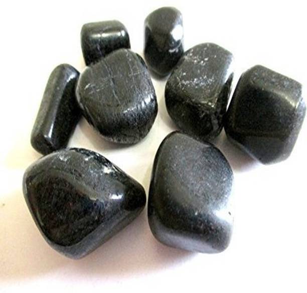 Jet International Black Tourmaline Tumbled Stone 100 grams Attractive Decorative Showpiece  -  5 cm