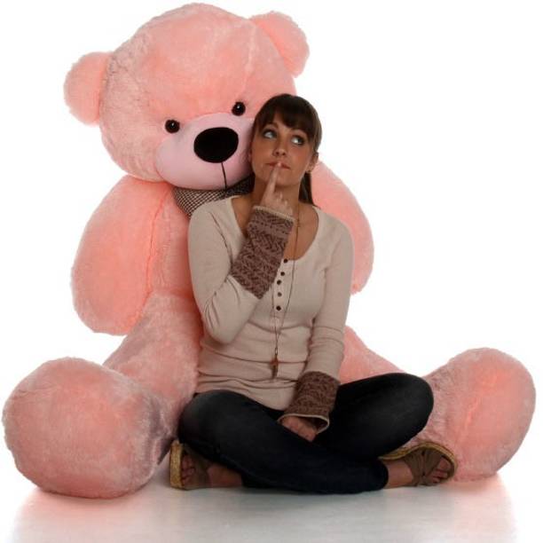 itaCheeHUB 5 feet GiftA Pink Color soft & Cute Teddy Bear On Your First Anniversary To Your  - 140 cm
