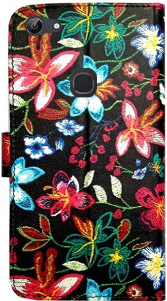 MYSHANZ Flip Cover for Vivo Y81, Vivo Y81 flip cover, Vivo Y81 Desginer Flip cover, Vivo Y81 mobile flip cover (Maroon)